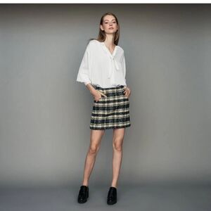 Maje Jolica plaid skirt